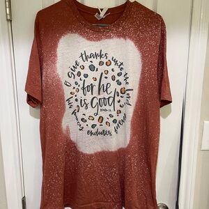 Red Graphic T-Shirt with Inspirational Quote